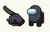 Among Us Black Character Cursor