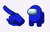 Among Us Blue Character Cursor