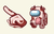 Among Us Funny Cow Character Cursor