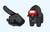 Among Us Darth Vader Character Cursor