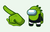 Among Us Reptile Character Cursor