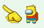 Among Us Bart Simpson Character Cursor