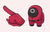 Among Us Squid Game Worker Character Cursor