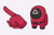 Among Us Squid Game Soldier Character Cursor