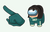 Among Us Squid Game Sae-Byeok Character Cursor