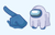 Among Us Ghost Character Cursor