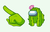 Among Us Cactus Character Cursor