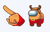 Among Us Deer Character Cursor
