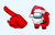 Among Us Santa Character Cursor