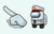 Among Us Captain Character Cursor