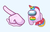 Among Us Unicorn Character Cursor