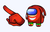 Among Us Knuckles the Echidna Character cursor
