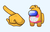 Among Us Toy Chica Character cursor