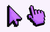 Default Purple Pixel Cursor
