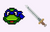 Leonardo Ninja Turtles Pixel Cursor