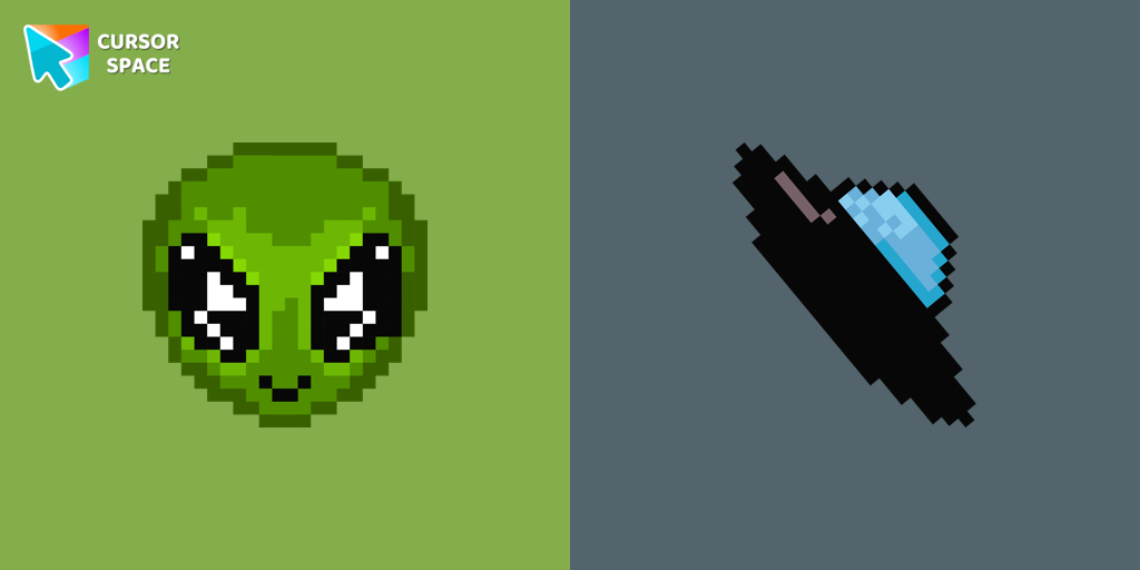 Alien Pixel cursor