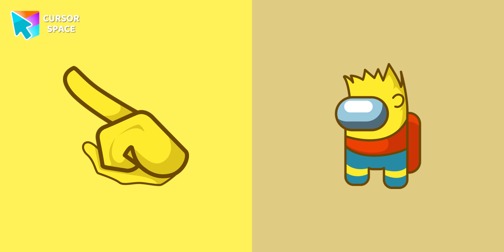 Among Us Bart Simpson Character cursor
