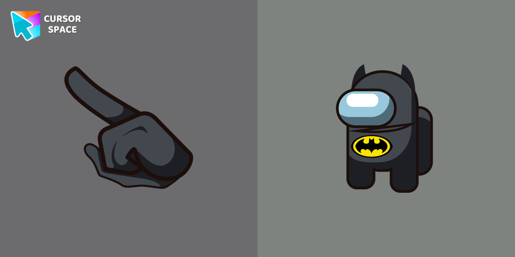 Among Us Batman Character cursor