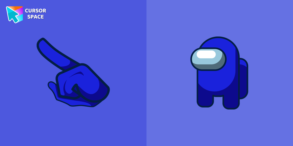 Among Us Blue Character cursor