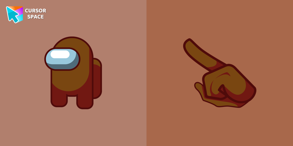 Among Us Brown Character cursor