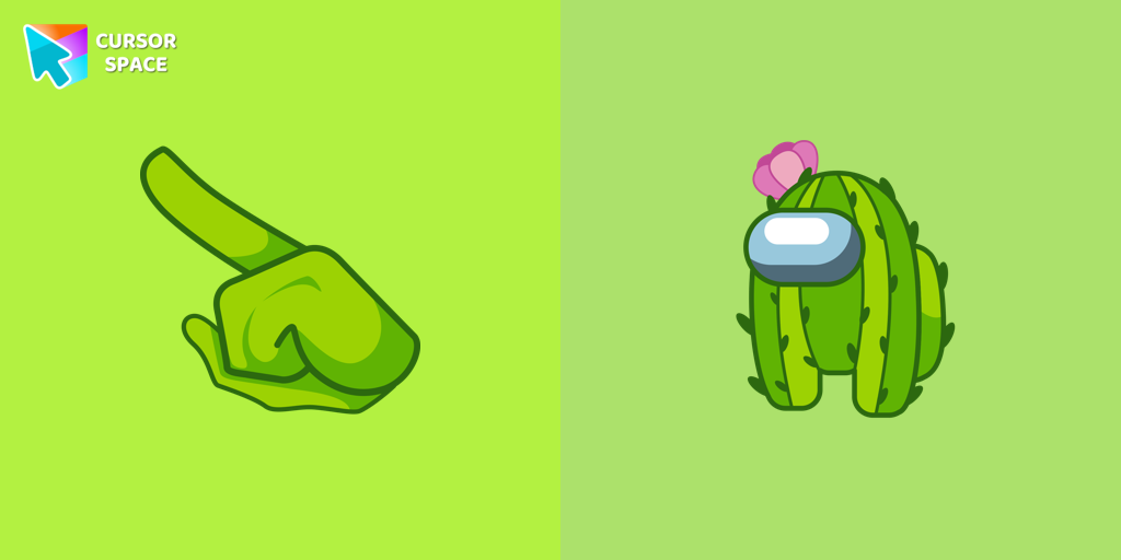 Among Us Cactus Character cursor