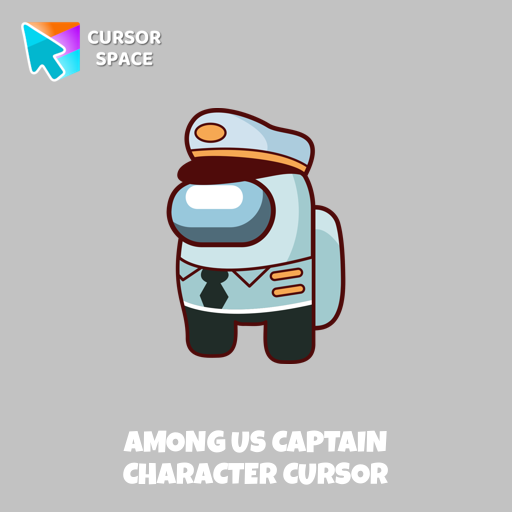 Among Us Captain Character cursor pointer cursor
