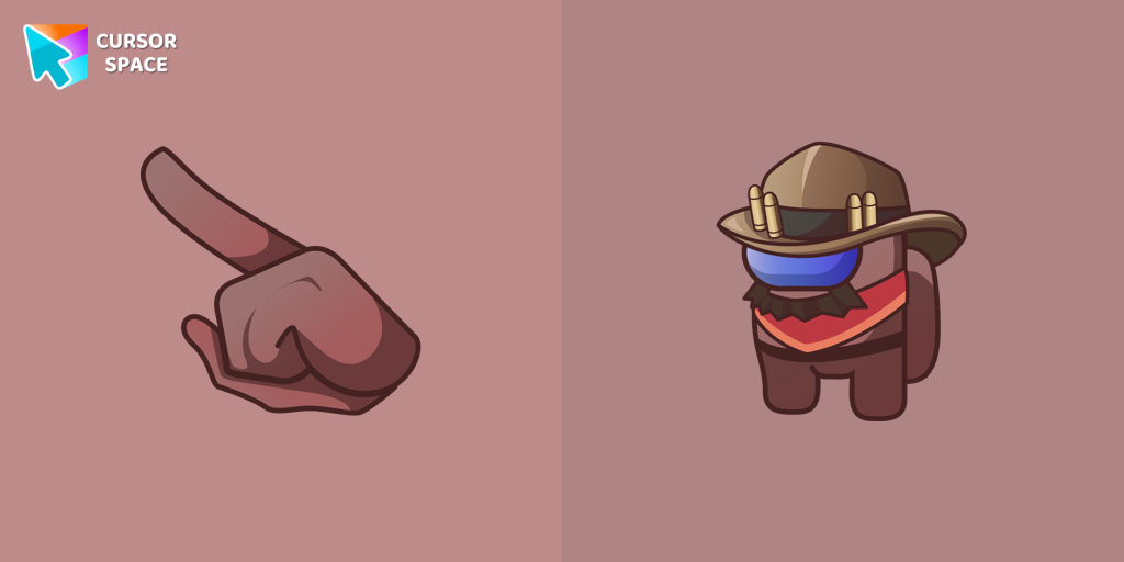 Among Us Cowboy Character cursor