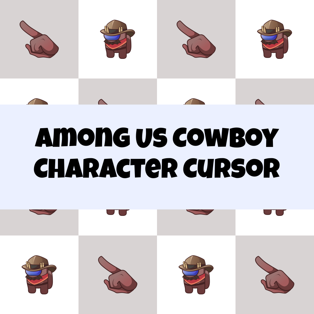 Preview Among Us Cowboy Character cursor custom cursor pack