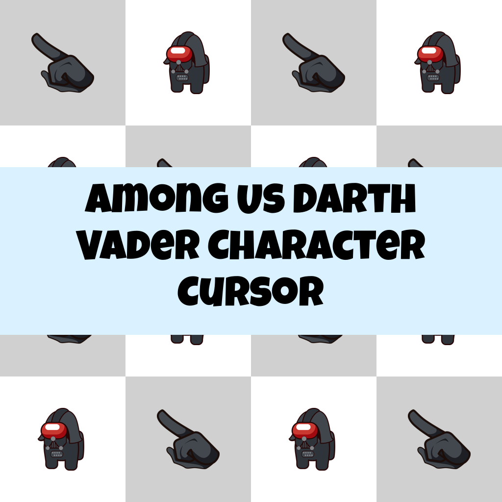 Preview Among Us Darth Vader Character cursor custom cursor pack