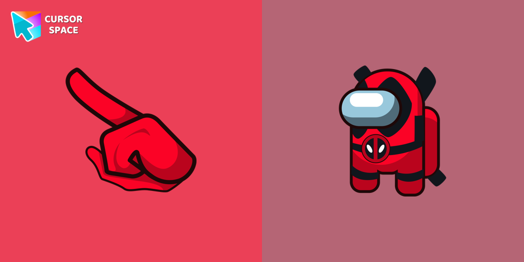 Among Us Deadpool Character cursor