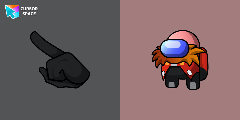 Among Us Doctor Eggman Character cursor