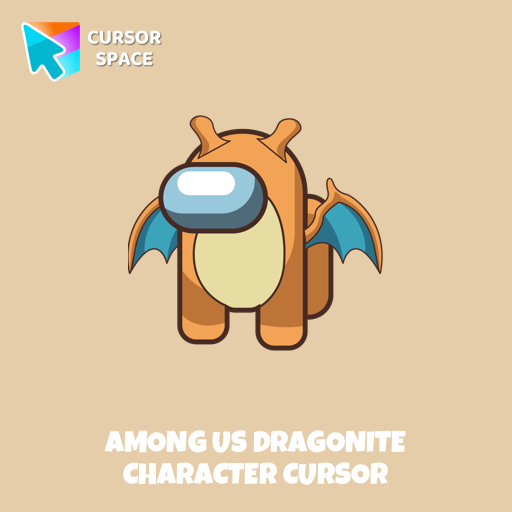 Among Us Dragonite Character cursor pointer cursor