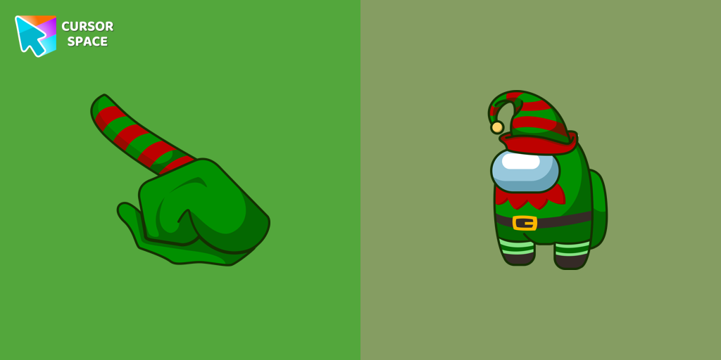Among Us Elf Character cursor