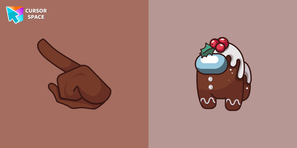 Among Us Gingerbread cursor