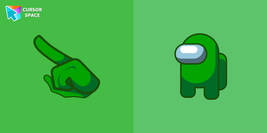 Amp up Your Among Us Game with Green Character Cursors