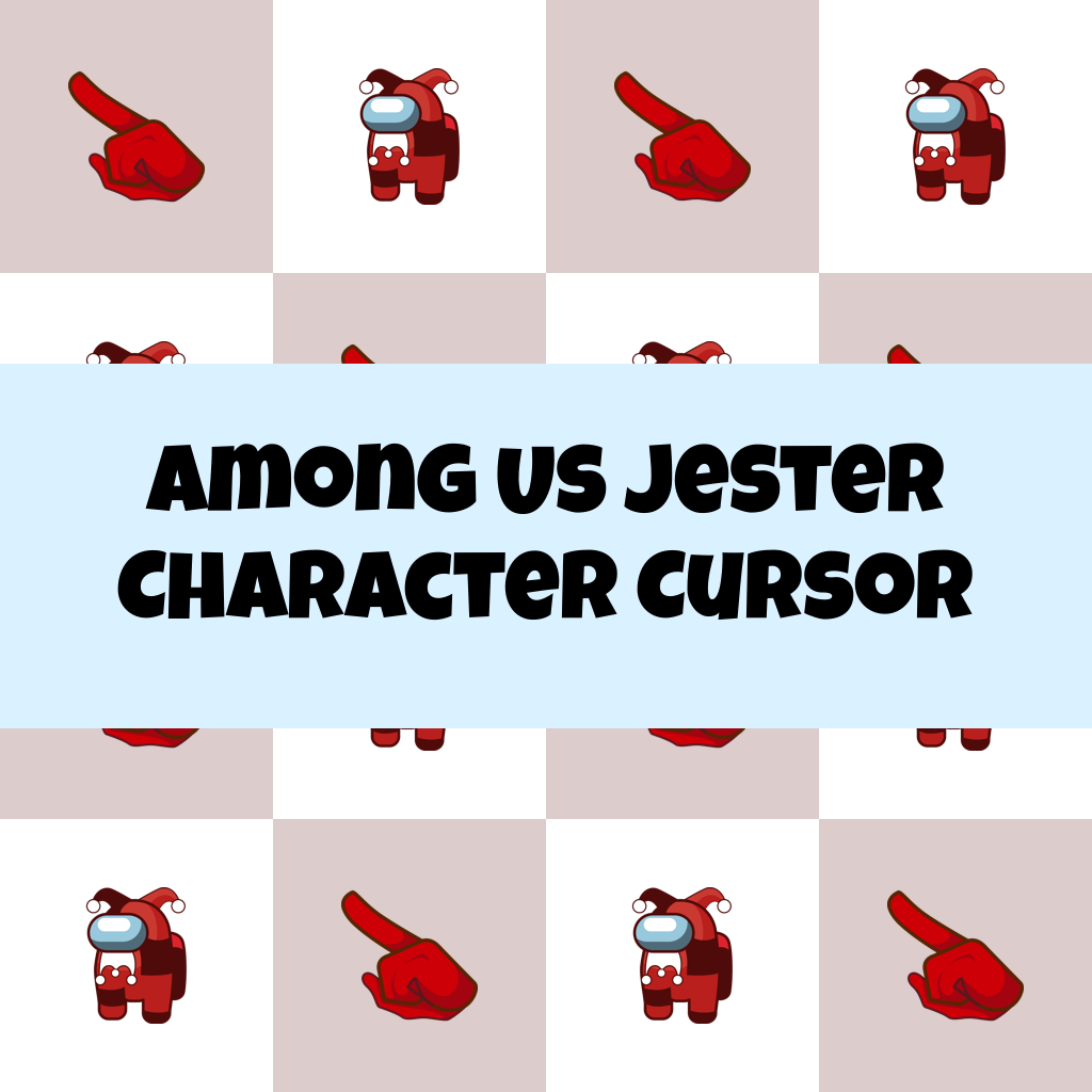 Preview Among Us Jester Character cursor custom cursor pack