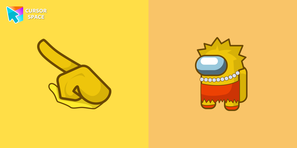 Among Us Lisa Simpson Character cursor