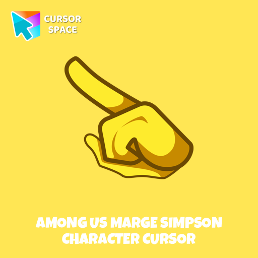 Among Us Marge Simpson Character cursor arrow cursor