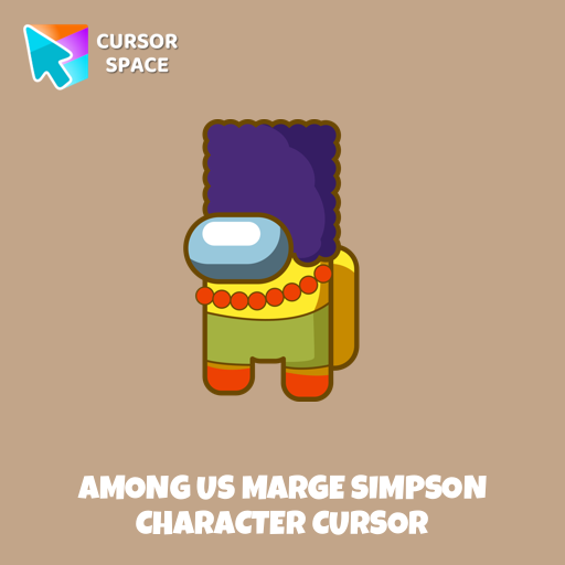 Among Us Marge Simpson Character cursor pointer cursor