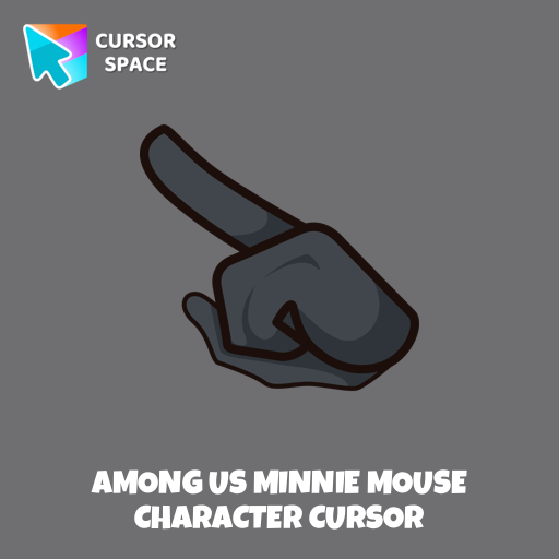 Among Us Minnie Mouse Character cursor arrow cursor