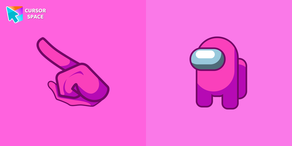 Among Us Pink Character cursor