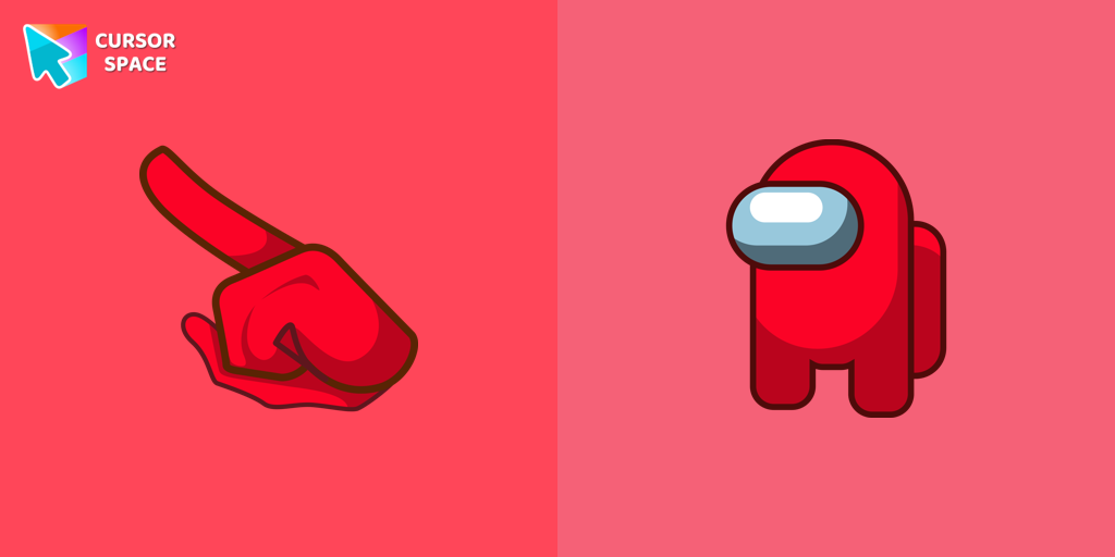 Among Us Red Character cursor