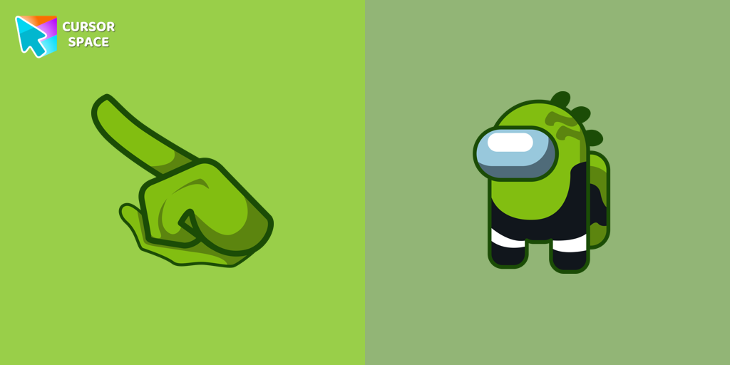 Among Us Reptile Character cursor