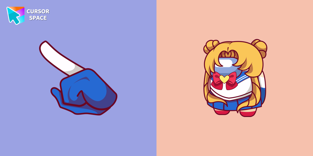 Among Us Sailor Moon Character cursor