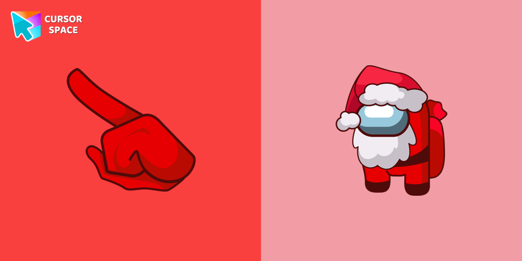 Among Us Santa Character cursor