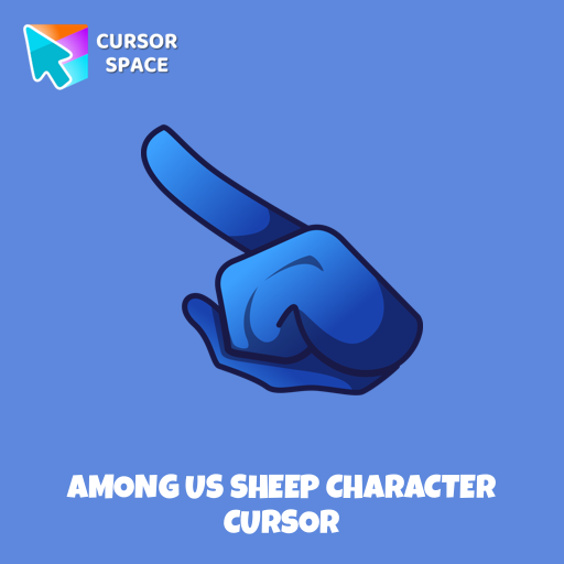 Among Us Sheep Character cursor arrow cursor