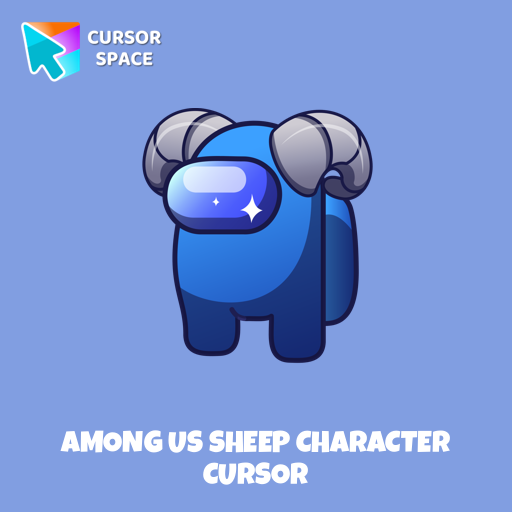 Among Us Sheep Character cursor pointer cursor