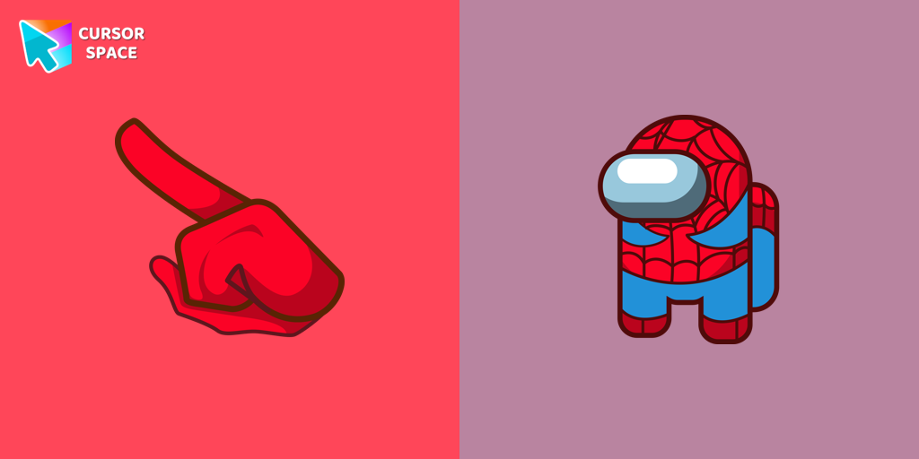 Among Us Spider-Man Character cursor