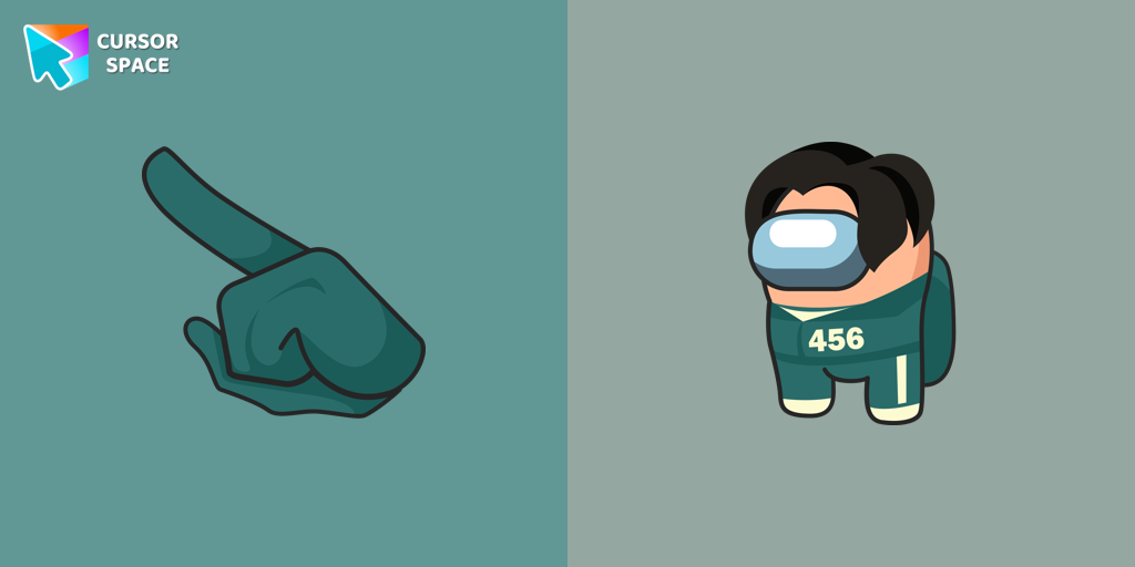 Among Us Squid Game Gi-Hun Character cursor