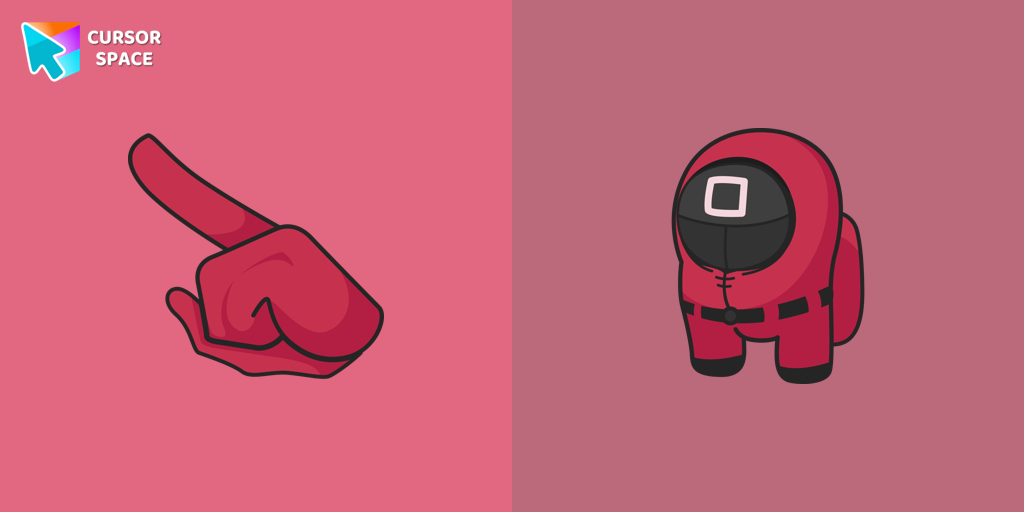 Among Us Squid Game Officer Character cursor